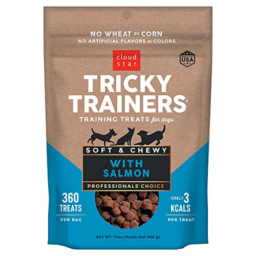 Cloud Star Tricky Trainers Chewy Dog Treats – Whole Grain Soft for Training, 14 Ounce (Pack of 2)