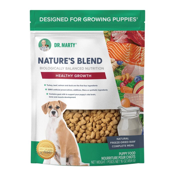 Dr. Marty Nature's Blend Healthy Growth Puppy Dry Dog Food 16 oz