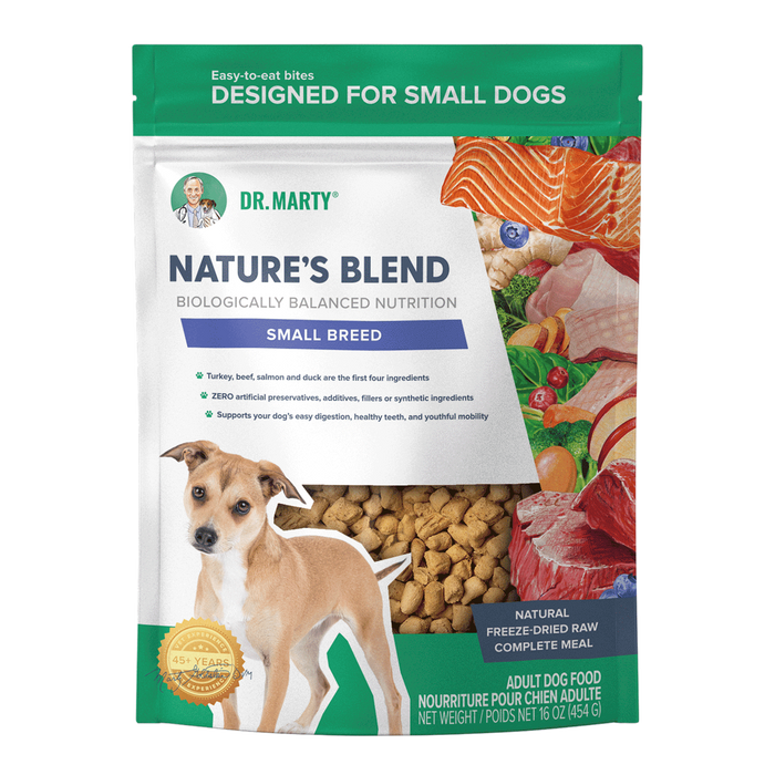 Dr. Marty Nature's Blend Small Breed Freeze-Dried Raw Dog Food 16 oz