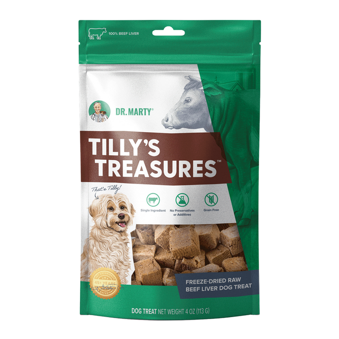 Dr. Marty Tilly's Treasures Beef Liver Dog Treat 4 oz