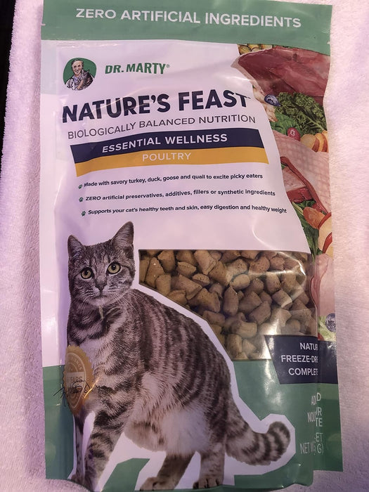 Dr. Marty Nature's Feast Essential Wellness Poultry Dry Cat Food 12 oz