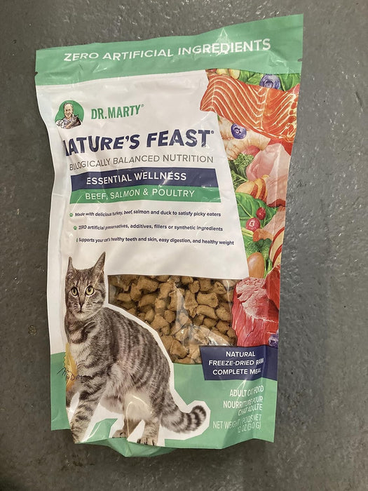 Dr. Marty Nature's Feast Essential Wellness Poultry, Beef, & Salmon Dry Cat Food 12 oz