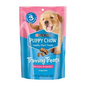 Purina Puppy Chow Healthy Start Treats Training Treats Real Salmon #1 Ingredient (1-7 OZ Bag)