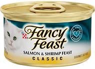 Fancy Feast Classic Salmon & Shrimp Feast Cat Food, 3 oz, 24 Cans