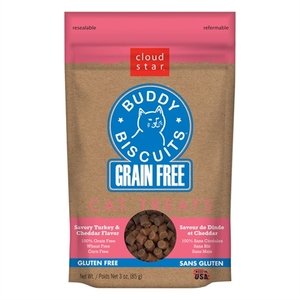 Cloud Star Soft & Chewy Grain Free Premium Cat Treat Bundle - Tempting Tuna, Turkey and Cheddar, Chicken