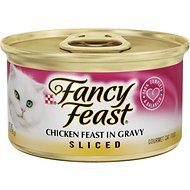 Fancy Feast Sliced Chicken Feast in Gravy Canned Cat Food, 3-oz, case of 12
