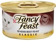 Fancy Feast Classic Tender Beef Feast Canned Cat Food, 3 oz, 12 Cans