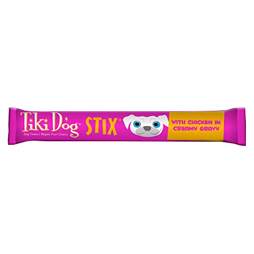 Tiki Dog Stix, Grain Free Wet Treats & Lickable Gravy, Smooth Blend Food Topper or Hand Fed Snack