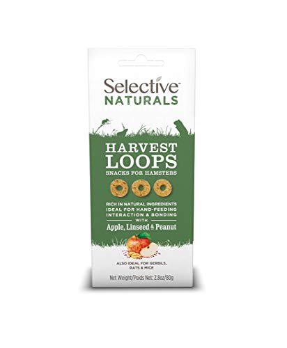 Supreme Petfoods Selective Naturals Harvest Loops with Apple, Linseed & Peanut (Pack of 4), Brown, 2.8 OZ