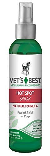 Vet’s Best Dog Hot Spot Itch Relief Spray | Soothes Dog Dry Skin, Itchy Skin, and Hot Spots | Vet Formulated for Fast, No-sting Relief | 16 Ounces