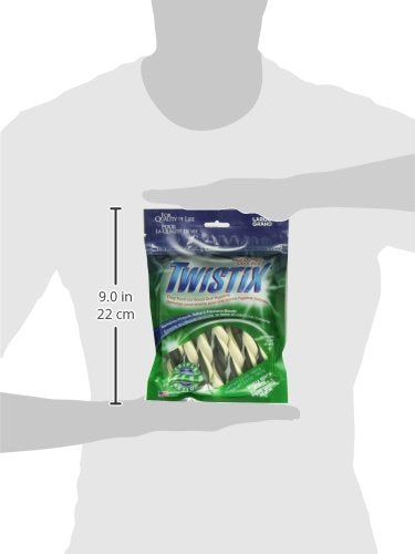 Twistix 5.5-Ounce Original Dental Chew Treats For Dogs, Large, Vanilla Mint Flavor