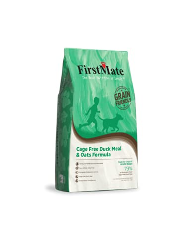FirstMate Grain Friendly Cage Free Duck & Oats Formula Dry Dog Food (5 lb)