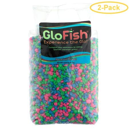 GloFish Aquarium Gravel, Fluorescent Colors, 5-Pound - 2 Bags