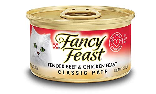 Fancy Feast Classic Tender Beef & Chicken Feast Cat Food, 3 oz, 12 Cans