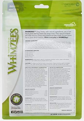 Whimzees Natural Dental Care Stix Dog Treats X-Small - 56 Pack - (Dogs 5-15 lbs) - Pack of 6