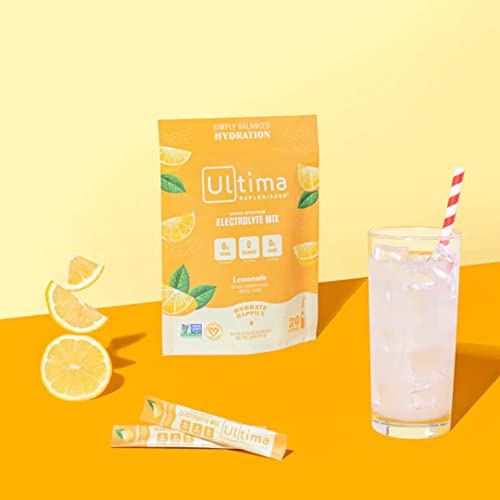 Ulltima Replenisher Broad Spectrum Electrolyte Mix Lemonade Flavor 20 Stickpacks