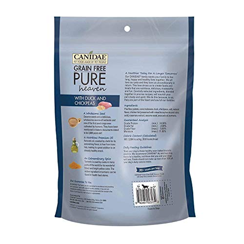 CANIDAE 3 Pack of Grain-Free Pure Heaven Biscuits, 11 Ounces Each, with Duck and Chickpeas, for Dogs