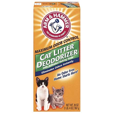 ARM & HAMMER Cat Litter Deodorizer With Activated Baking Soda 20 oz (Pack of 5)