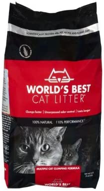 World's Best Cat Litter Multiple Cat Clumping Formula (8 lbs), 3 Pack