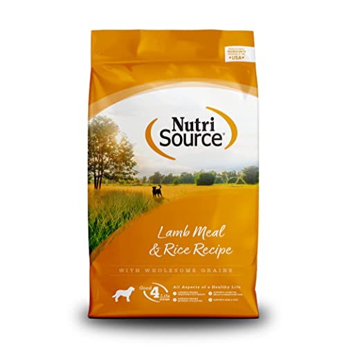 NutriSource Adult Dry Dog Food, Lamb Meal and Rice