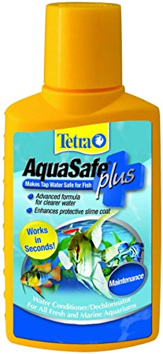 Tetra AquaSafe Plus 3.38 Ounces, Aquarium Water Conditioner And Dechlorinator