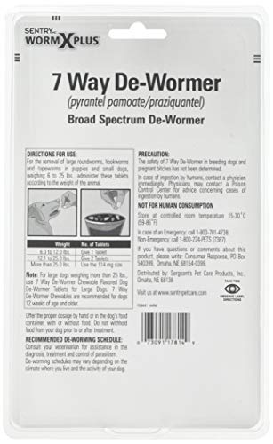 Sentry Worm X Plus 7 Way DeWormer Small Dogs (6 Count)