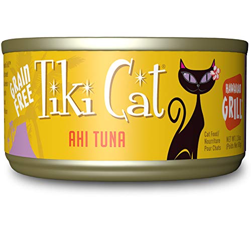 Tiki Cat Grill Grain-Free, Low-Carbohydrate Wet Food with Whole Seafood in Broth for Adult Cats & Kittens