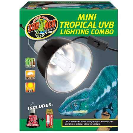 Zoo Med Mini Tropical UVB Lighting Single Combo