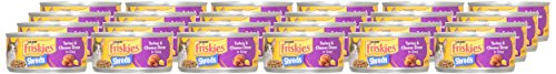 Friskies Savory Shreds Turkey and Cheese Wet Cat Food (5.5-oz can, case of 24)