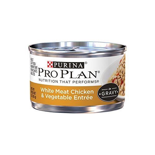 Purina Pro Plan Wet Cat Food, Savor, Adult White Meat Chicken and Vegetable EntrÃƒÂe, 3-Ounce Can, Pack of 24 by Purina Pro Plan