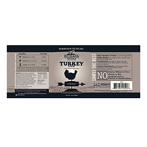 Redbarn Turkey Stew with Cranberry and Sweet Potato 13 ounces, 12 pack