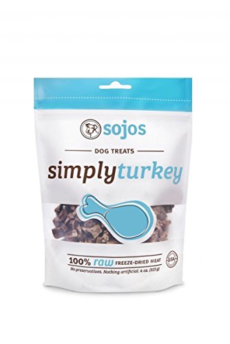 Sojos Simply Turkey Dog Treats, 4 Oz - 2 Pack