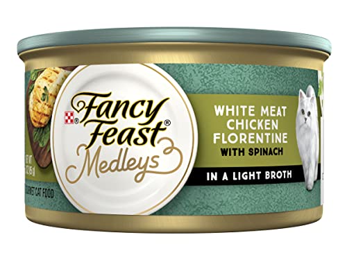 PURINA Fancy Feast Medleys White Meat Chicken Florentine with Garden Greens in a Delicate Sauce Adult Wet Cat Food