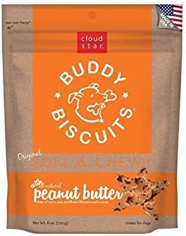 Buddy Biscuits Variety Pack Including Roasted Chicken, Peanut Butter, and Bacon and Cheese Flavors