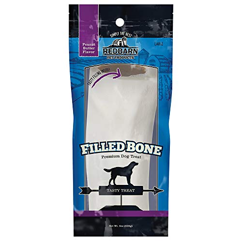 Redbarn Large Filled Bone-Peanut Butter (Header Card) (3-Count)