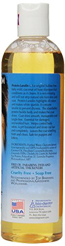 BIO-GROOM Protein Lanolin Tearless Dog Shampoo 5:1 Concentrate (12 oz.)