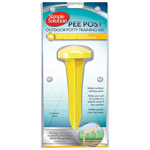 Simple Solution Pee Post | Outdoor Dog Training Aid | Pheromone Infused Dog Pee Post