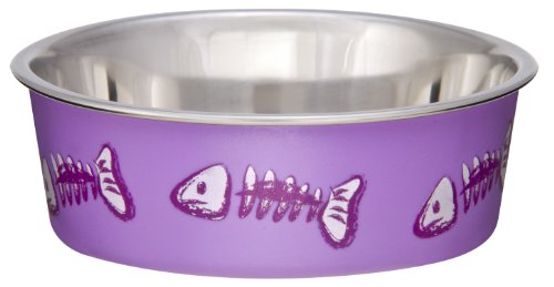 Acurel LLC Loving Pets Fish Bella Bowl for Cat, X-Small, 1/2-Pint