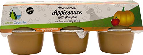 Green Coast Pet Unsweetened Applesauce with Pumpkin for Dogs (6 Pack)