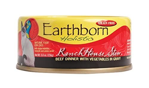 Earthborn Holistic RanchHouse Stew Grain-Free Moist Cat Food, 5.5 Ounce Can( Pack of 24 )