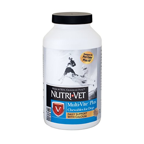 Nutri-Vet Multi-Vite Chewables for Dogs | Daily Vitamin and Mineral Support to Help Maintain Peak Condition | 180 Count