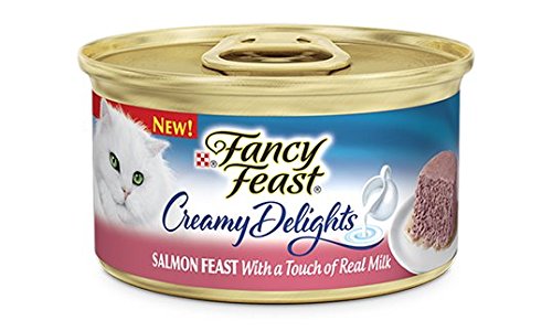 Fancy Feast Purina Creamy Delights Salmon Feast with a Touch of Real Milk (NET WT 3 OZ Each)