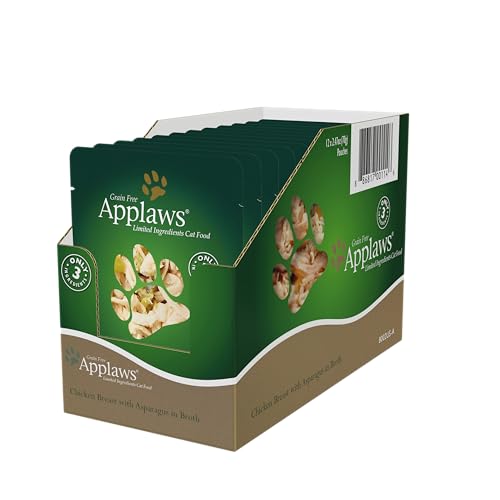 Applaws Chicken Breast with Asparagus in Broth Pouch Grain Free Cat Food