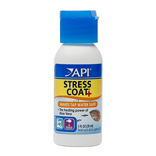 API Stress Coat Water Conditioner, Makes tap Water Safe, Replaces fish's Protective Coat Damaged by handling or Fish Fighting, Use When Adding or Changing Water, Adding Fish and When Fish are Injured