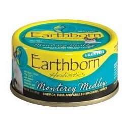 Earthborn Holistic Monterey Medley Skipjack Tuna and Grilled Mackerel Canned Cat Food 3 oz (24 can case)