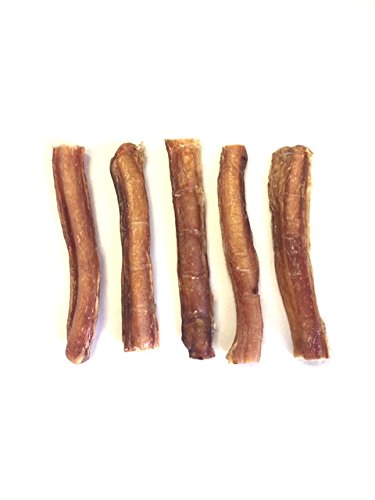 Natural Cravings USA Roasted Bully Sticks for Dogs | All Natural, Odor Free, High Protein | Premium Quality Chew | 5"