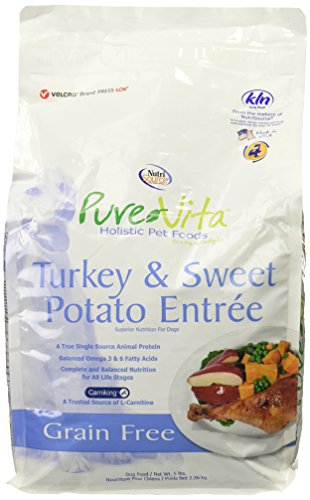 Nutri-Source Pure Vita Grain-Free Turkey And Sweet Potato Dry Dog Food, 5 Pound Bag