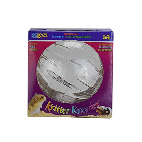 Lee's Kritter Krawler Mini Exercise Ball, 5-Inch, Clear