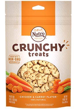 Nutro All Natural Crunchy Training Treats For Dogs 3 Flavor Variety Bundle: (1) Nutro Treats W/Real Banana, (1) Nutro Treats W/Real Mixed Berries, (1) Nutro Treats W/Real Carrots, 10 Oz Ea (3 Bags)