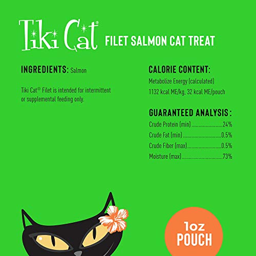 Tiki Cat Filets Treat or Dry Wet Food Topper Complement for Cats - Grain Free and High Protein All Natural